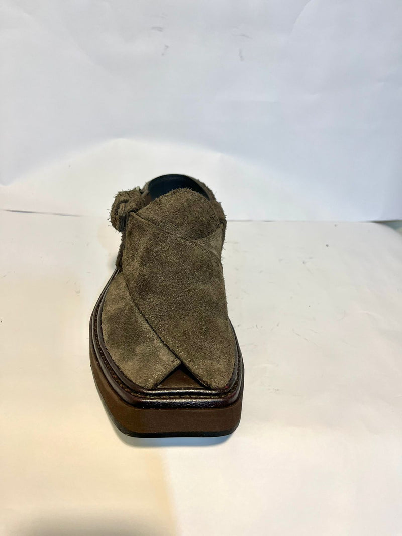 Grey Sabar Kaptaan Chappal