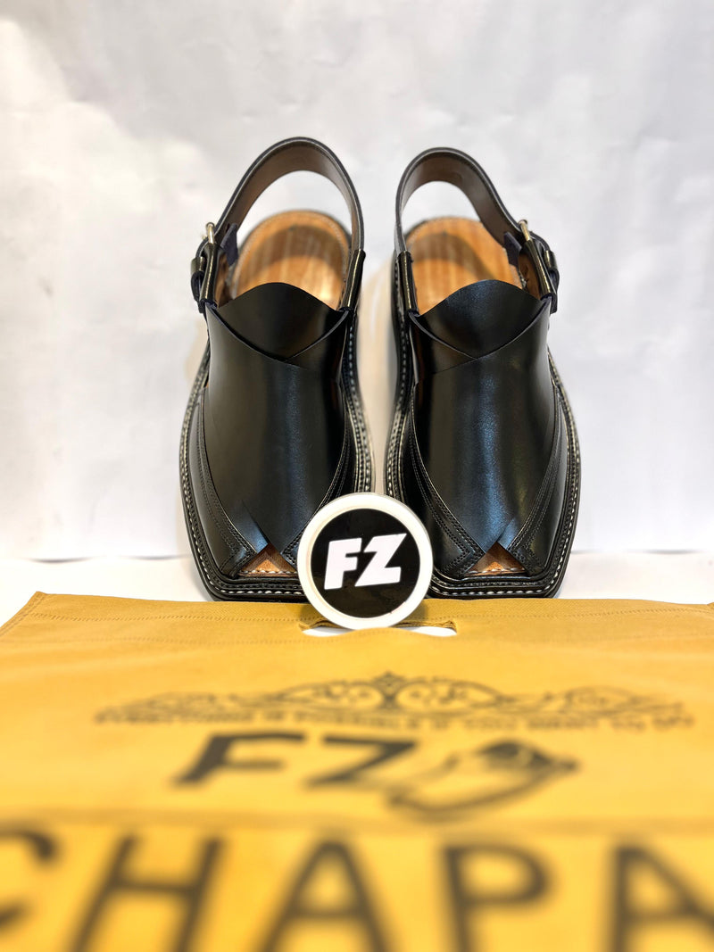 3 Gear Black  Chappal