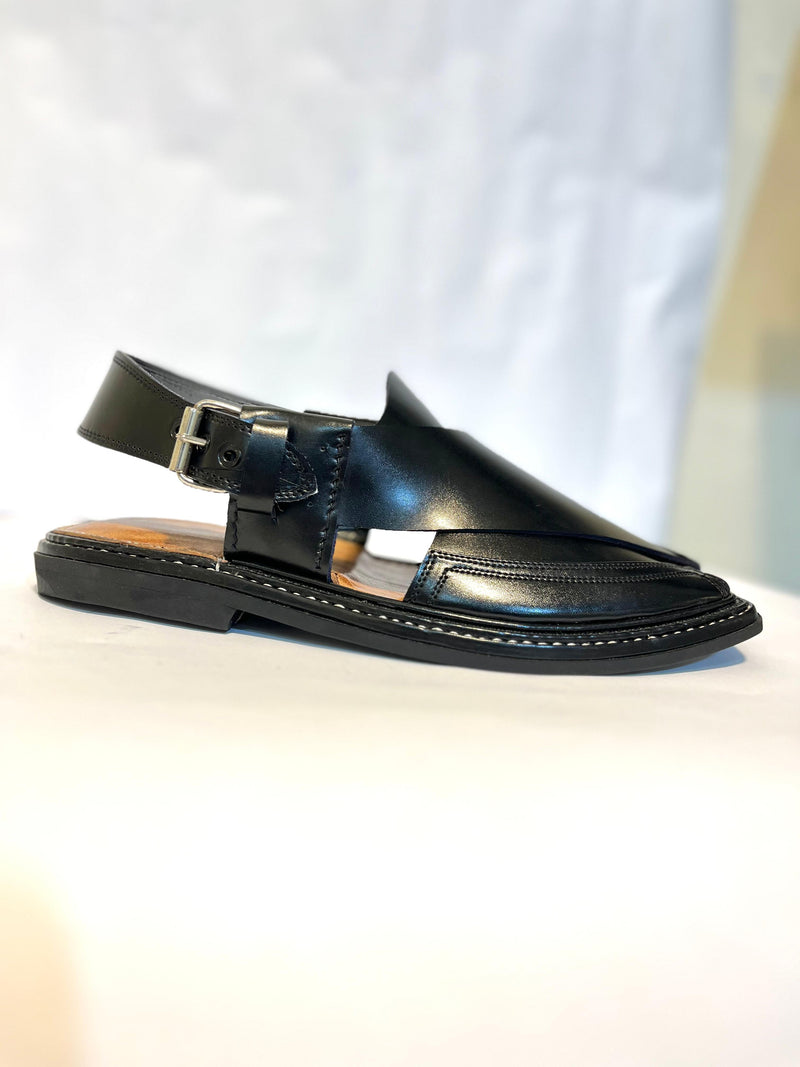 3 Gear Black  Chappal