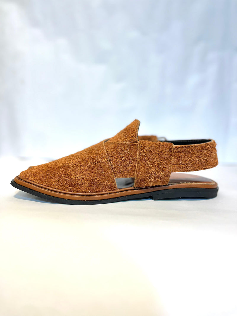 Sabar Chappal - Suede Camel