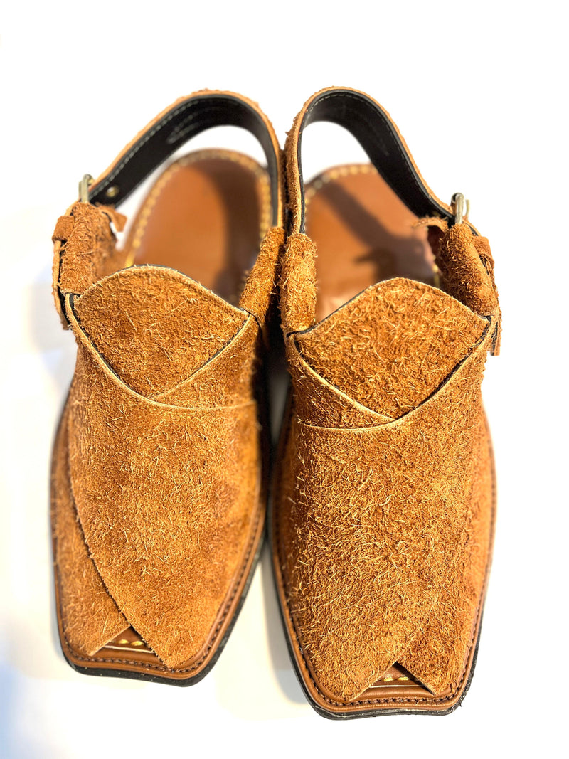 Sabar Chappal - Suede Camel