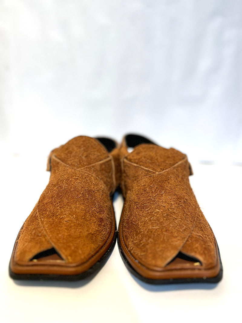 Sabar Chappal - Suede Camel