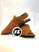 Sabar Chappal - Suede Camel